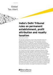 Global Tax Alert - India's Delhi Tribunal rules on ... - Ernst & Young