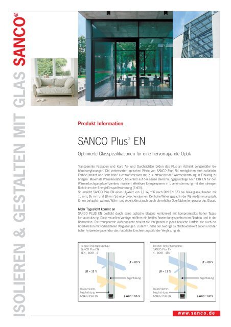 Produktinfo SANCO Plus EN - Glas Porschen GmbH