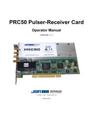 JSR PRC50 Operator Manual - INSIDIX, Non-Destructive Testing