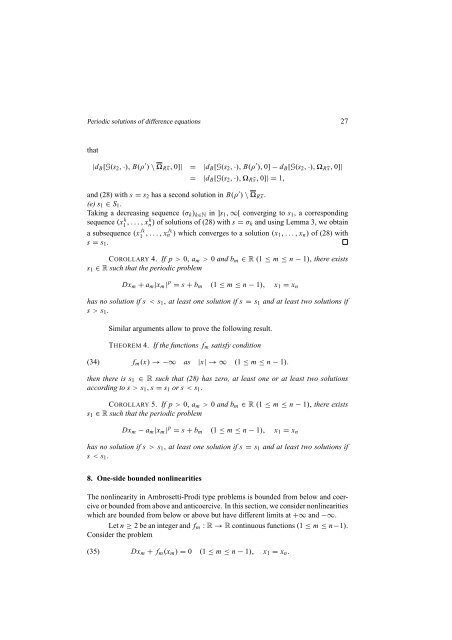 RENDICONTI DEL SEMINARIO MATEMATICO