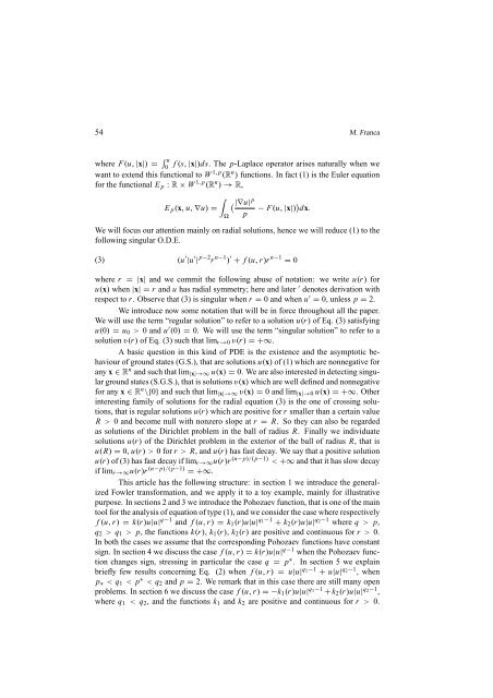RENDICONTI DEL SEMINARIO MATEMATICO