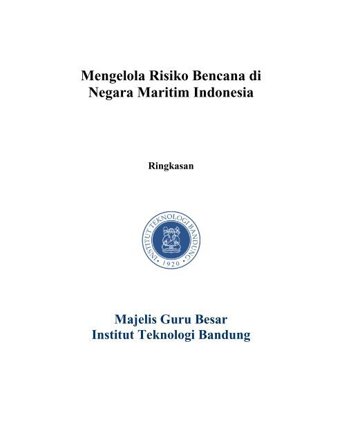 Buku I - Lembaga Penelitian dan Pengabdian kepada Masyarakat