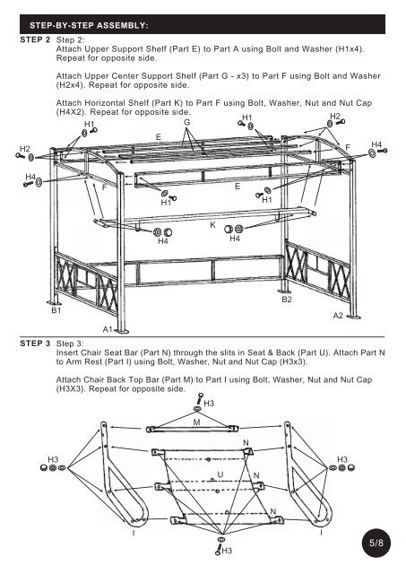 ITEM NAME : Two Person Gazebo Swing SKU ... - Hayneedle