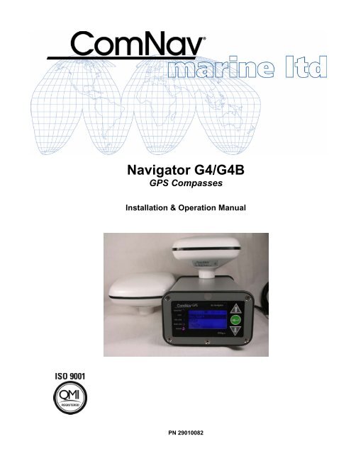 Navigator G4-G4B I&O Manual v1r0 - ComNav