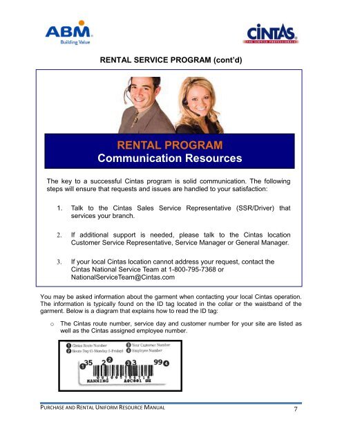 Uniform Program – Purchase and Rental Resource Manual
