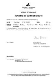 Hearings By Commissioner 26 March 2009 ... - Auckland Council