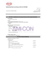 Safety Data Sheet according to (EC) No 1907/2006 - AMI-CON