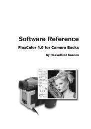 Software Reference - Hasselblad Customer Care