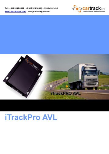 iTrackPro AVL - Vehicle Tracking | Car Track GPS Manufacturer