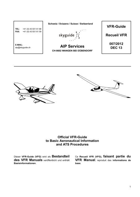 VFR Guide - SkyGuide