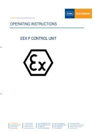 operating instructions eex p control unit - Electromach BV