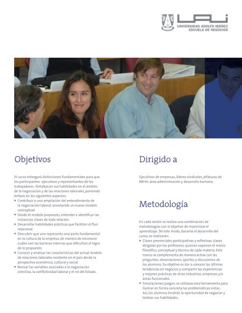 Curso Relaciones Laborales y NegociaciÃ³n Colectiva - Universidad ...
