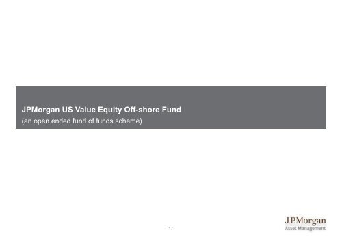 JPMorgan US Value Equity Off-shore Fund - JP Morgan Asset ...