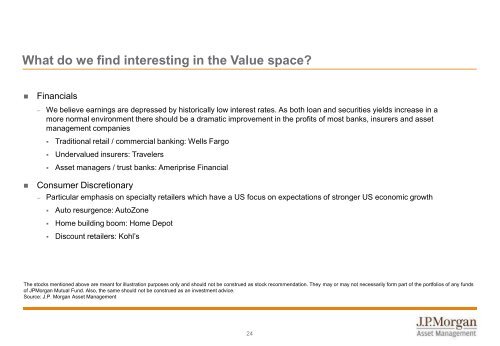 JPMorgan US Value Equity Off-shore Fund - JP Morgan Asset ...