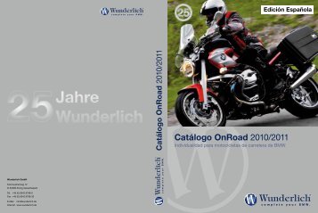 Catálogo OnRoad 2010/2011 - Wunderlich