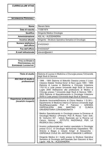 curriculum vitae - ASL AL