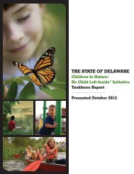 Delaware Children in Nature Report and Recommendations