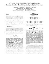 Low power Comb Decimation Filter Using Polyphase ... - SoC - LIP6