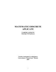 Matematici discrete pentru CS - Departamentul Automatica ...