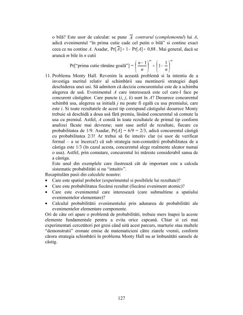 Matematici discrete pentru CS - Departamentul Automatica ...