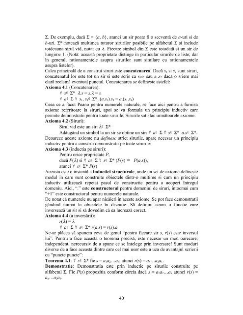 Matematici discrete pentru CS - Departamentul Automatica ...