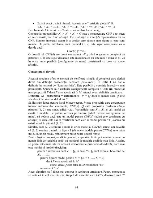 Matematici discrete pentru CS - Departamentul Automatica ...