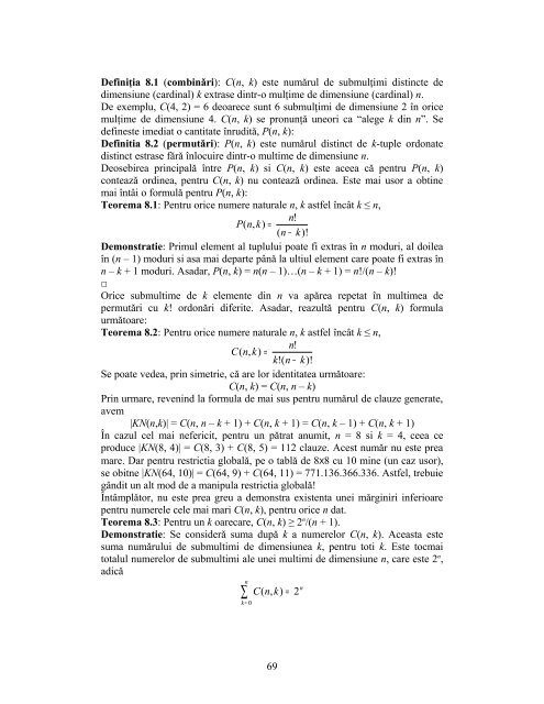 Matematici discrete pentru CS - Departamentul Automatica ...