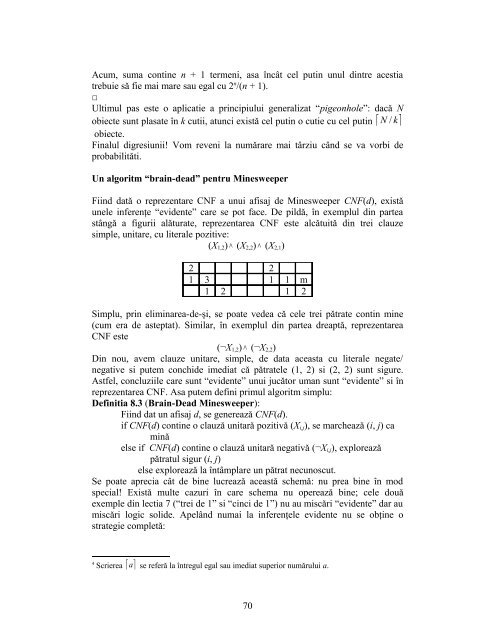 Matematici discrete pentru CS - Departamentul Automatica ...