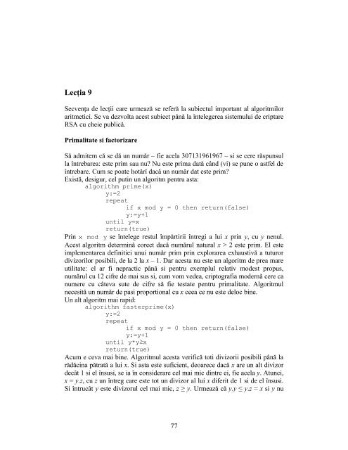 Matematici discrete pentru CS - Departamentul Automatica ...