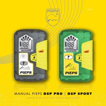 MANUAL PIEPS DSP Pro | DSP SPort - Pieps.com