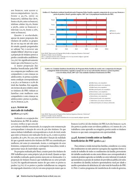 Relatório Anual das Desigualdades Raciais no Brasil; 2009-2010