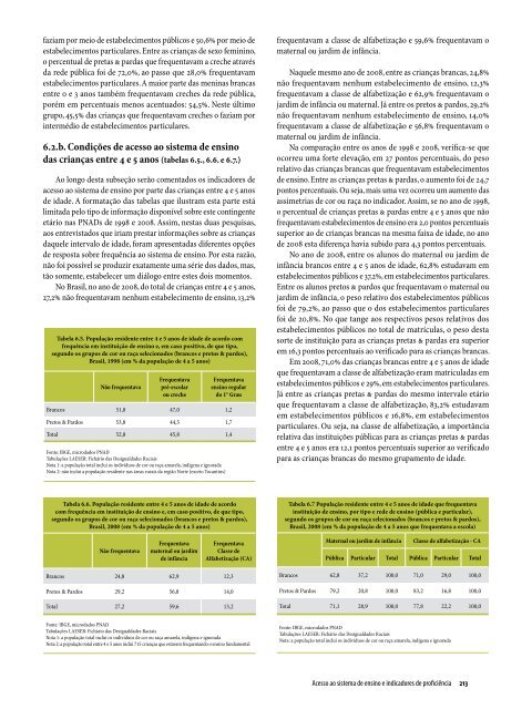 Relatório Anual das Desigualdades Raciais no Brasil; 2009-2010