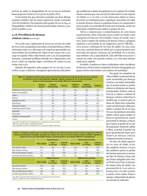 Relatório Anual das Desigualdades Raciais no Brasil; 2009-2010