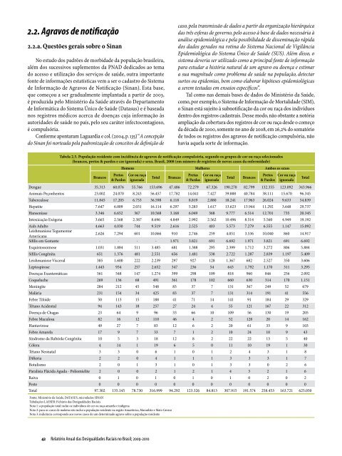 Relatório Anual das Desigualdades Raciais no Brasil; 2009-2010