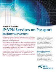 Nortel Networks IP-VPN Services on Passport ... - felix telecom