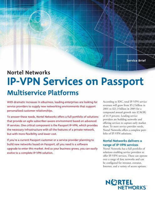 Nortel Networks IP-VPN Services on Passport ... - felix telecom