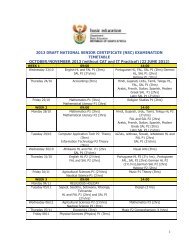 1 2013 DRAFT NATIONAL SENIOR CERTIFICATE (NSC ...