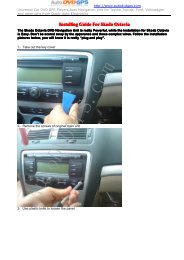 Skoda octavia dvd gps navigation unit installation ... - Car DVD Player