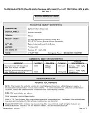 cooper isocyanate-chico speedseal part1