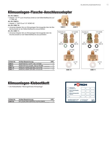 Klimaanlagen-Service - Förch