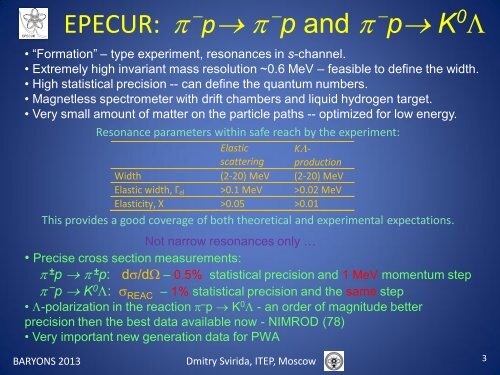 baryons 2013 - Nuclear Physics - University of Glasgow