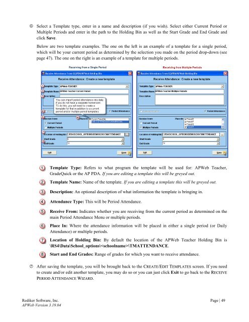 Using APWeb Teacher - Rediker Software, Inc.