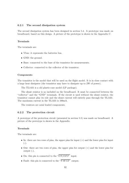 Design and Implementation of On-board Electrical Power ... - OUFTI-1