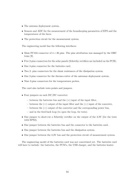 Design and Implementation of On-board Electrical Power ... - OUFTI-1