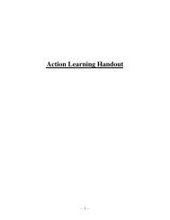 Action Learning Handout