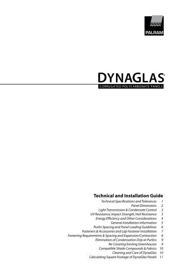 DynaGlas Plus Installation Guide - Palram Americas
