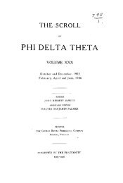 1914–15 Volume 39 No 1–5 - Phi Delta Theta Scroll Archive