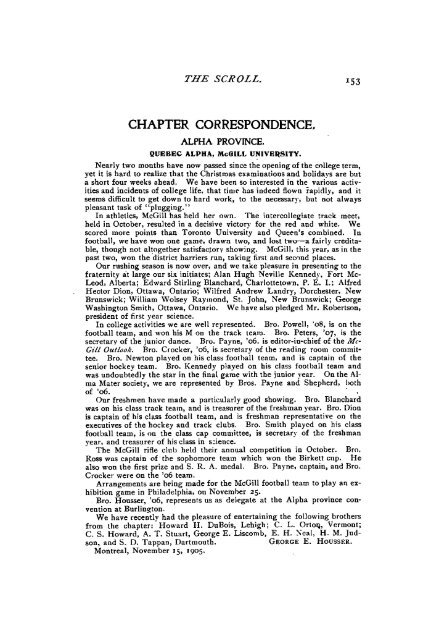 1905-06 Volume 30 No 1–5 - Phi Delta Theta Scroll Archive