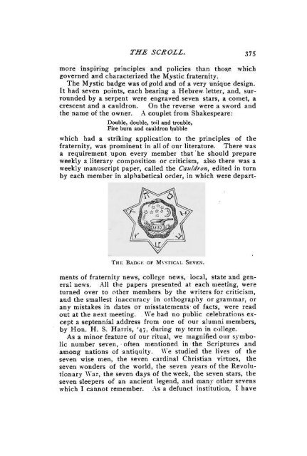 1905-06 Volume 30 No 1–5 - Phi Delta Theta Scroll Archive