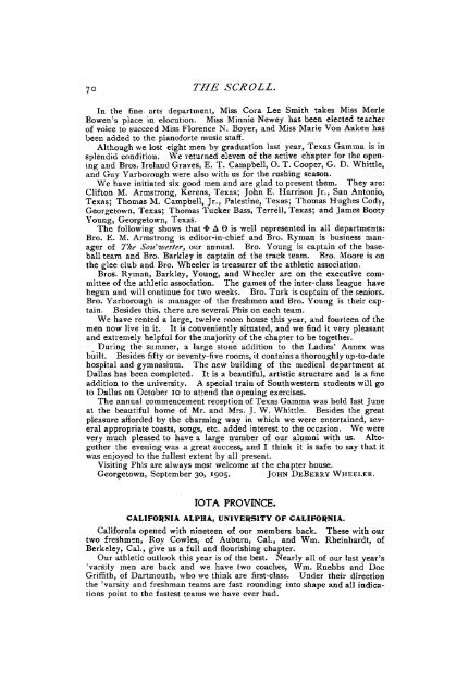 1905-06 Volume 30 No 1–5 - Phi Delta Theta Scroll Archive